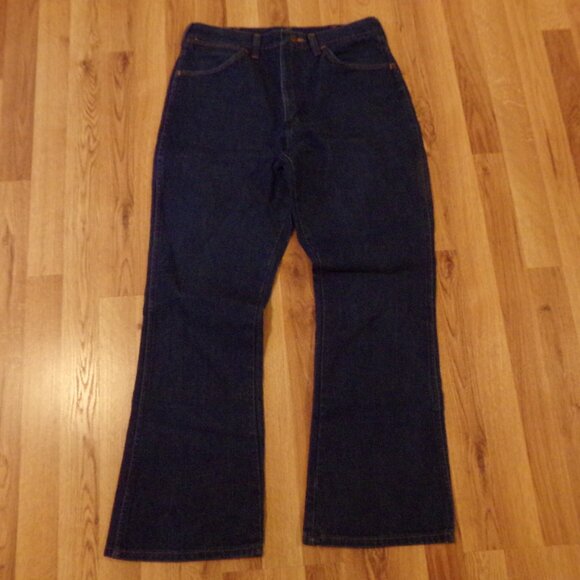 Men's Wrangler Denim Jeans 33x30'' Dark Wash - Picture 4 of 13